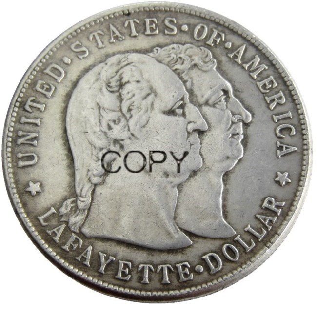 US 1900 Lafayette Commemorative Dollar Silver Plated Copy Coin