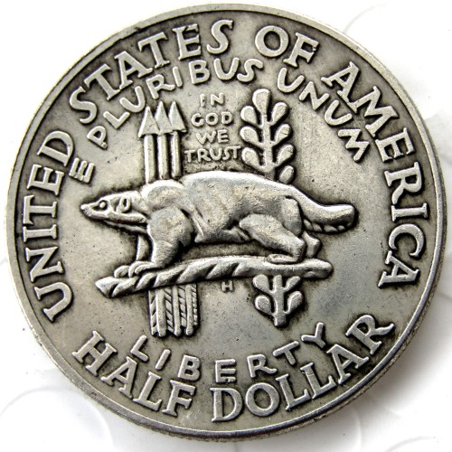 USA 1936 Wisconsin Commemorative Half Dollars Silver Plated Copy Coins