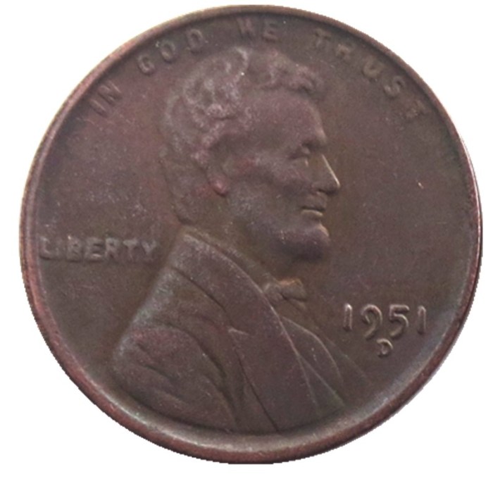 US 1951P-S-D Lincoln Penny Cent 100% Copper Copy Coin