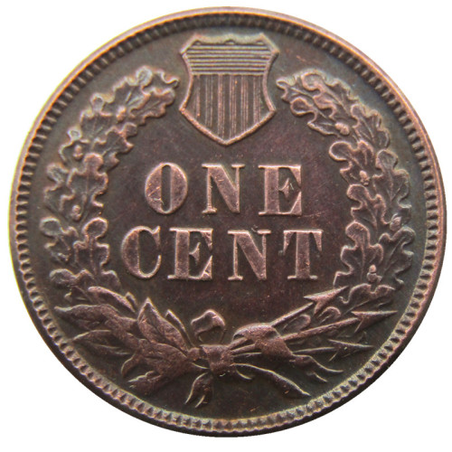 US 1871 Indian Cent 100% Copper Copy Coin