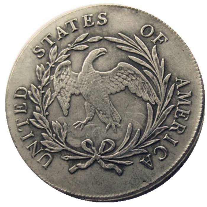 US 1794 Draped Bust Dollar Small Eagle Silver Plated Copy Coins