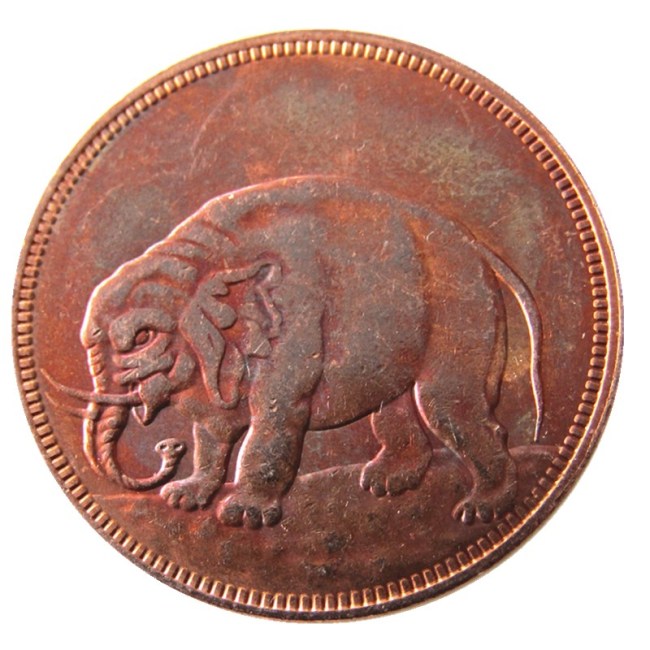 UK 1694 London Elephant Token Half penny Colonial Coinage Thick Planchet Copy Coins