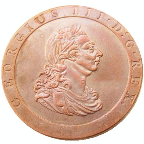 UK 1 Penny - George III 1797 Copy Coins
