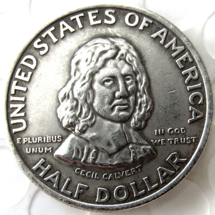 USA 1934 Maryland Commemorative Half Dollars Silver Plated Copy Coins