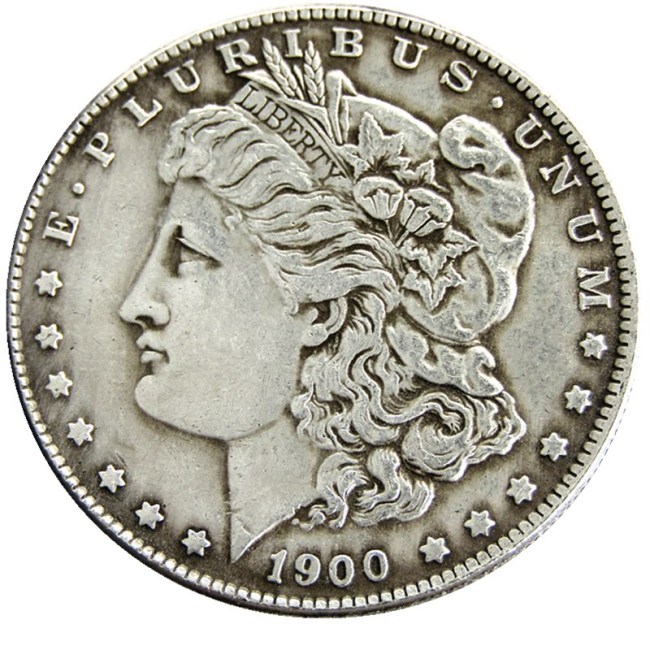 US 1900 Morgan Dollar Silver Plated Copy Coin