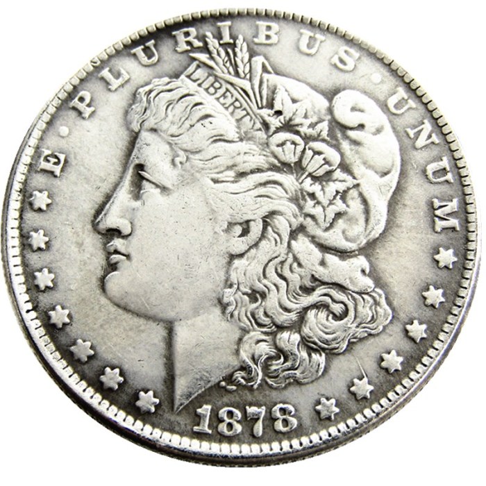US A Set Of(1878-1921)-S 28pcs Morgan Dollar Silver Plated Copy Coin