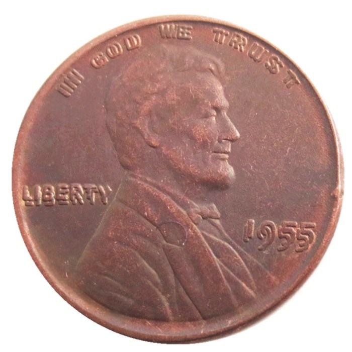 US 1955 Double Lincoln Penny Cent 100% Copper Copy Coin
