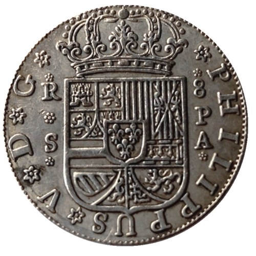 Spain Resl 1737 Silver Plated Copy Coins