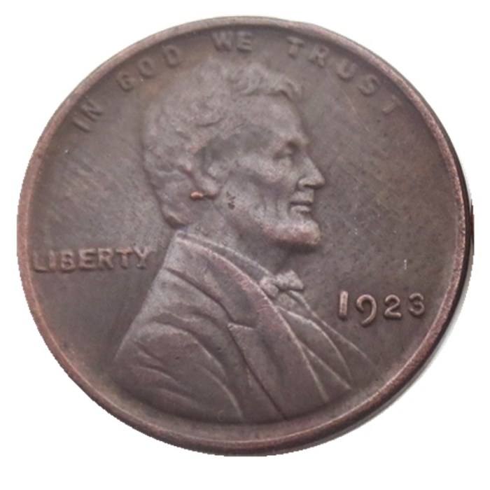 US 1923-P-S-D Lincoln Penny Cent 100% Copper Copy Coin