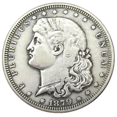 USA 1879 Schoolgirl Dollar Patterns Silver Plated Copy Coin