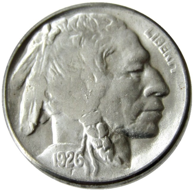US 1926P-S-D Buffalo Nickel Five Cents Copy Coin