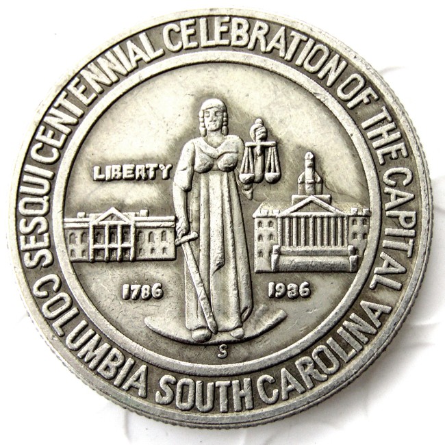 USA 1936S 50C Columbia Commemorative Half Dollars Silver Plated Copy Coins