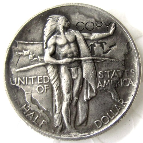 US 1939S Oregon Half Dollar Commemorative Silver Plated Copy Coin