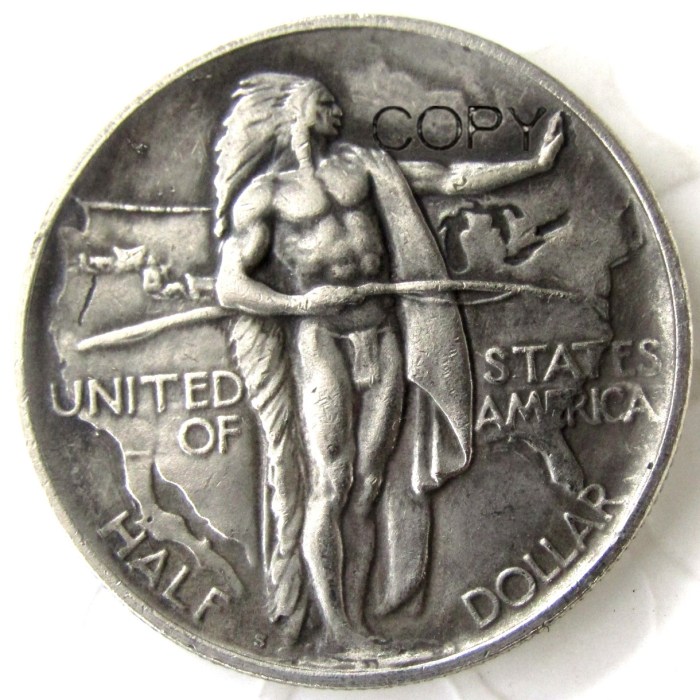 US (1926-1936)PSD Oregon 14PCS Half Dollar Commemorative Silver Plated Copy Coin