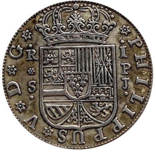 Spain Resl 1733 Silver Plated Copy Coins
