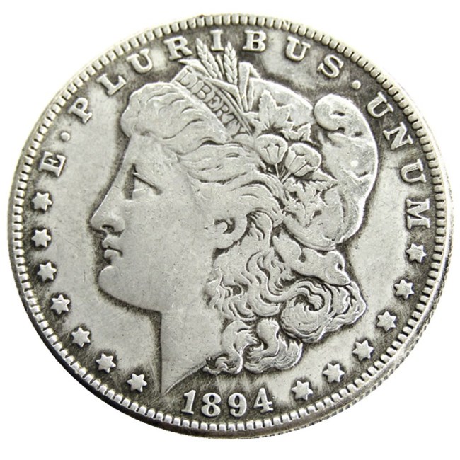 US 1894O Morgan Dollar Silver Plated Copy Coin