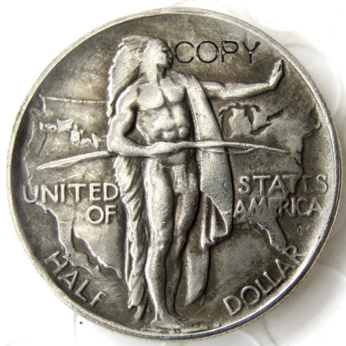 US 1926 Oregon Half Dollar Commemorative Silver Plated Copy Coin