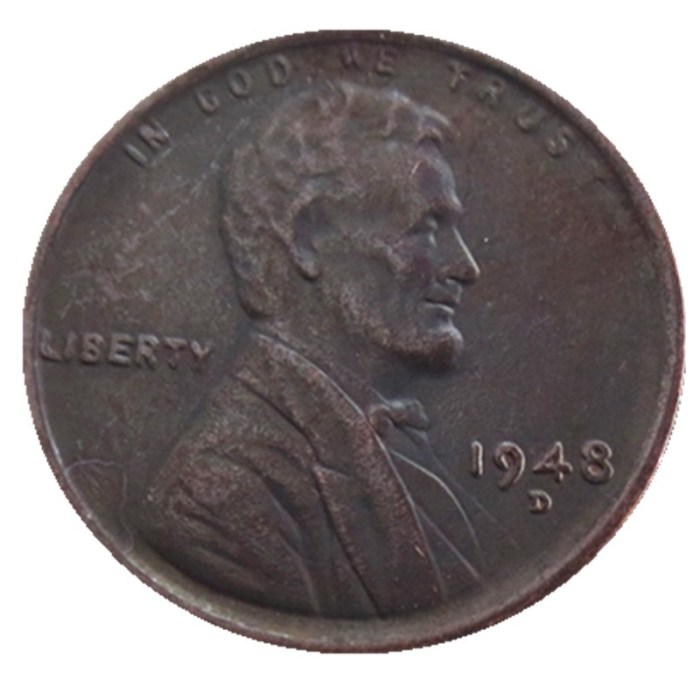 US 1948 P-S-D Lincoln Penny Cent 100% Copper Copy Coin