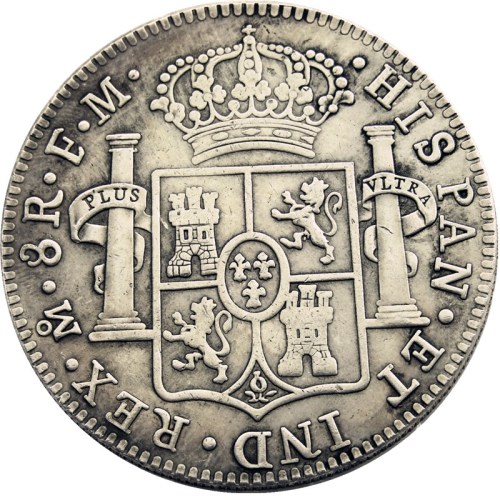 Spain 1776 CAROLUS III DEI GRATIA 8 Reales Silver Plated Copy Coins