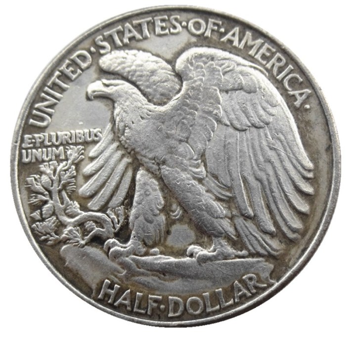 US 1936 Walking Liberty Half Dollar Silver Plated Copy Coins
