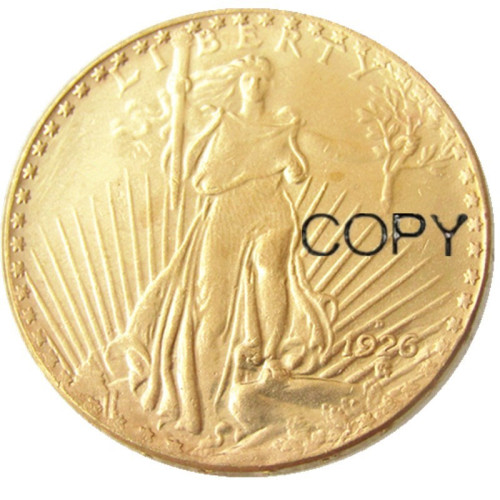 US 1926D SAINT GAUDENS $20 GOLD DOLLAR Gold Plated Coin Copy