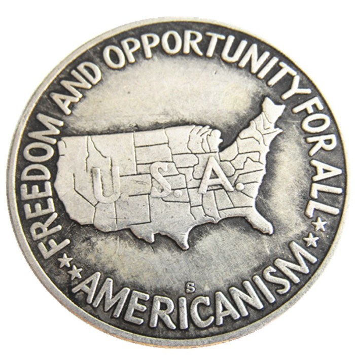 US 1951PDS Washington-Carver Half Dollar Silver Plated Copy Coin