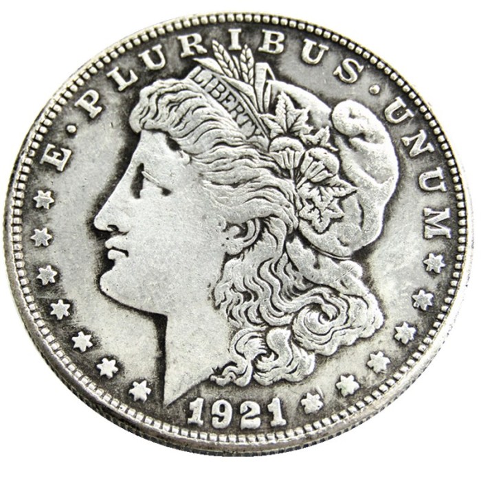 US 1921S Morgan Dollar Silver Plated Copy Coin