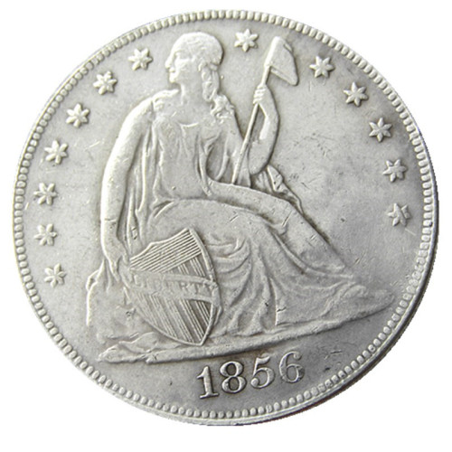 US 1856 Seated Liberty Dollar Silver Plated Copy Coin