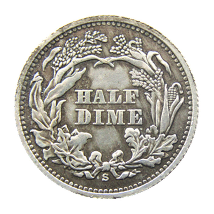 USA 1872P/S Liberty Seated Half Dime Legend Obverse Copy Coins