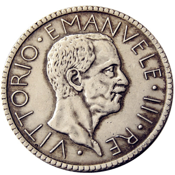 Italy 20 Lire 1928 Silver Plated Copy Coins