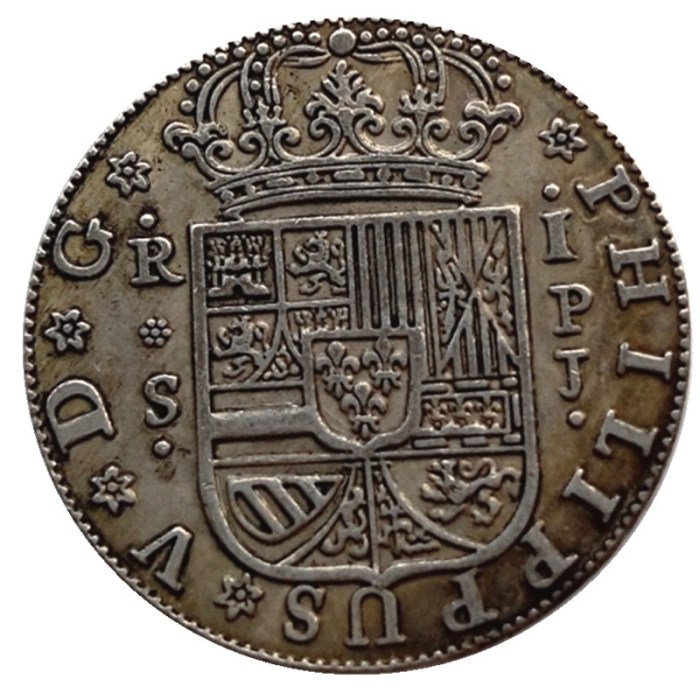 Spain Resl 1731 Silver Plated Copy Coins