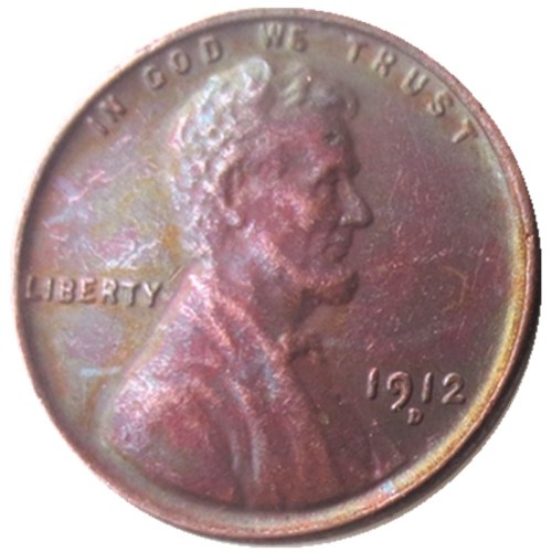 US 1912D Lincoln Penny Cent 100% Copper Copy Coin