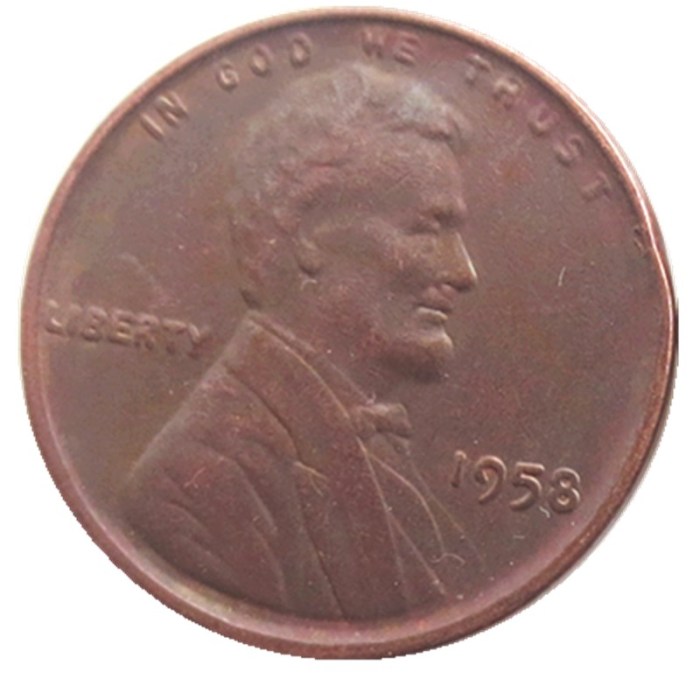 US 1958P-S-D Lincoln Penny Cent 100% Copper Copy Coin