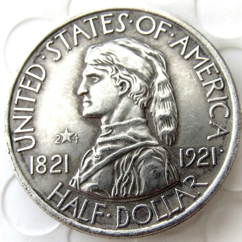 USA 1921 Missouri Commemorative Half Dollars Silver Plated Copy Coins