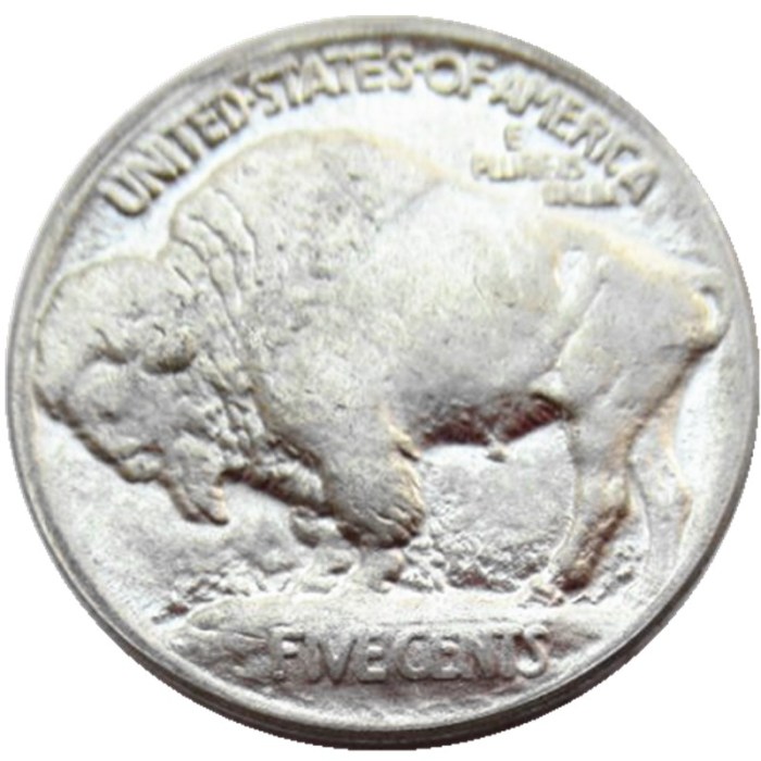 US 1913PDS Buffalo Nickel FIVE CENTS On Raised Ground Copy Coin Type1