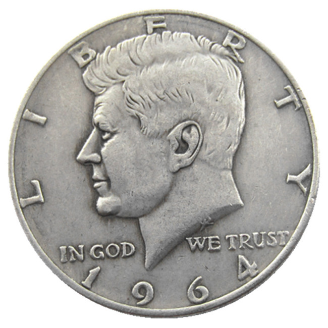 US 1964 Kennedy Half Dollar Silver Plated Copy Coins