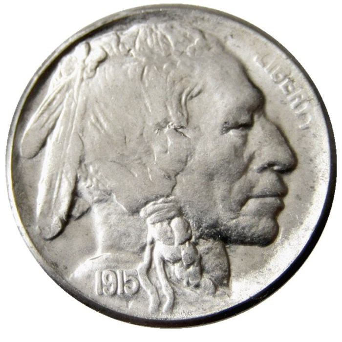 US 1915P-S-D Buffalo Nickel Five Cents Copy Coin
