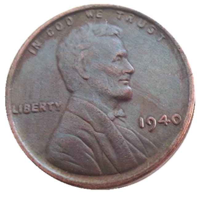 US 1940-P-S-D Lincoln Penny Cent 100% Copper Copy Coin