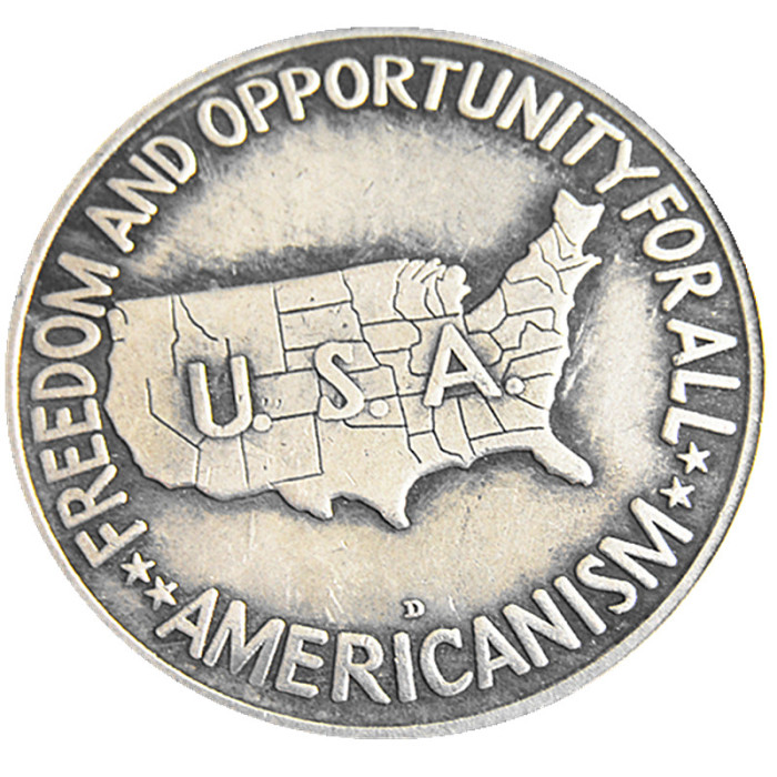 US 1954PDS Washington-Carver Half Dollar Silver Plated Copy Coin