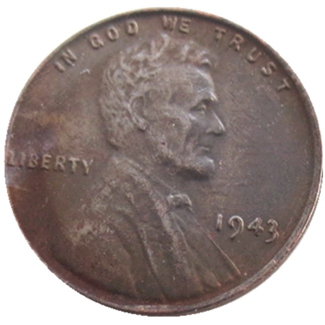 US 1943-P-S-D Lincoln Penny Cent 100% Copper Copy Coin