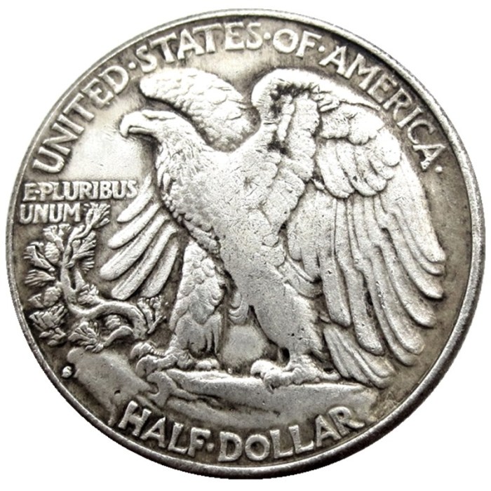 US 1941S Walking Liberty Half Dollar Silver Plated Copy Coins