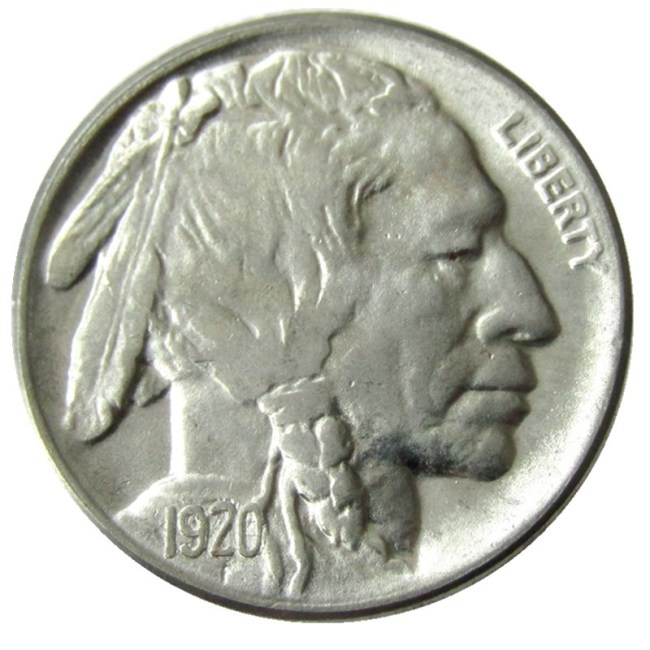 US 1920P-S-D Buffalo Nickel Five Cents Copy Coin