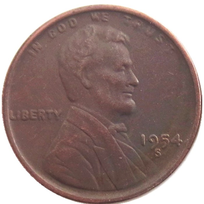 US 1954P-S-D Lincoln Penny Cent 100% Copper Copy Coin
