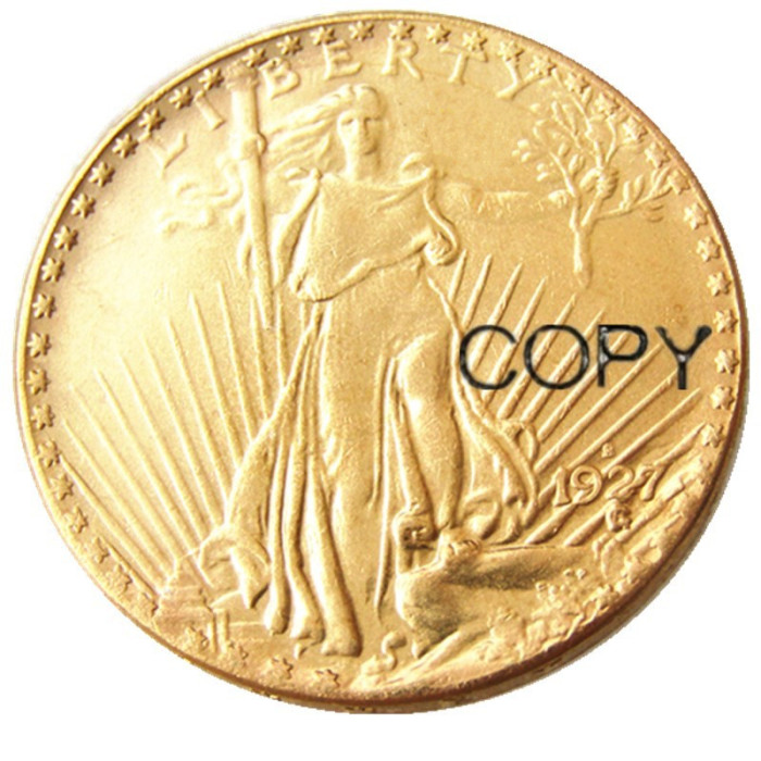 US 1927S SAINT GAUDENS $20 GOLD DOLLAR Gold Plated Coin Copy