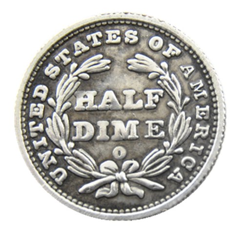 USA 1855P/O Liberty Seated Half Dime Arrows at Date Copy Coins