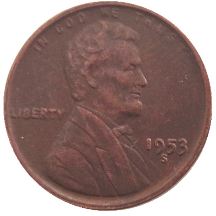 US 1953P-S-D Lincoln Penny Cent 100% Copper Copy Coin