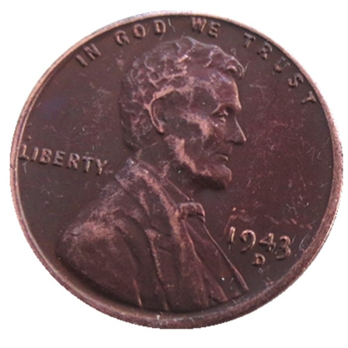 US 1943-P-S-D Lincoln Penny Cent 100% Copper Copy Coin