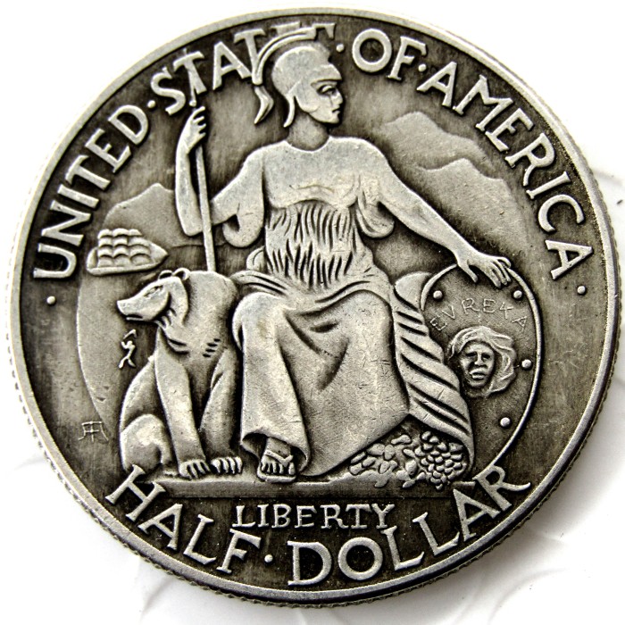 USA 1935 San Diego Commemorative Half Dollars Silver Plated Copy Coins