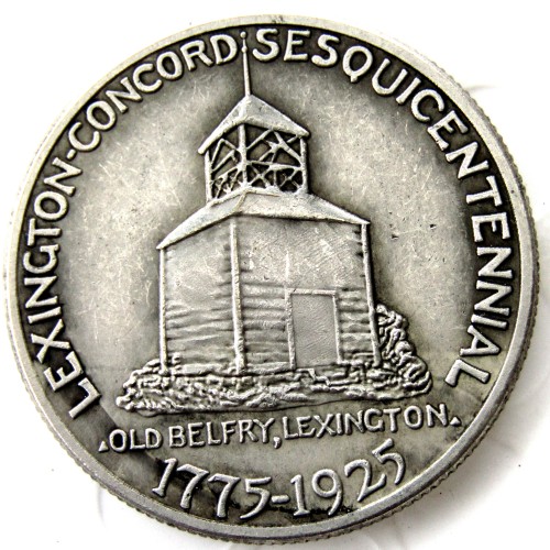 USA 1925 U.S. Lexington Half Dollar Commemorative Silver Plated Copy Coin