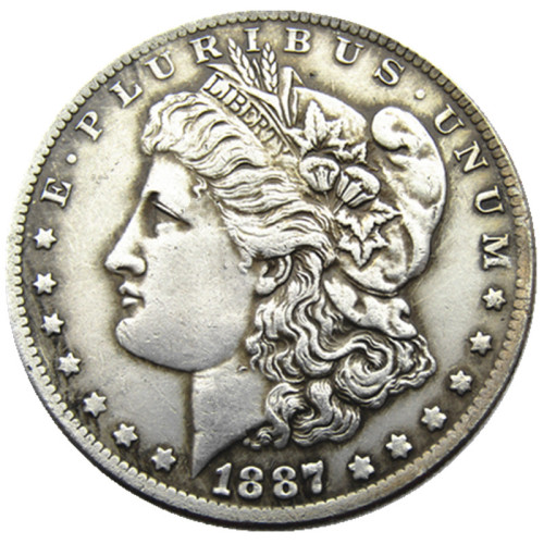 US 1887O Morgan Dollar Silver Plated Copy Coin
